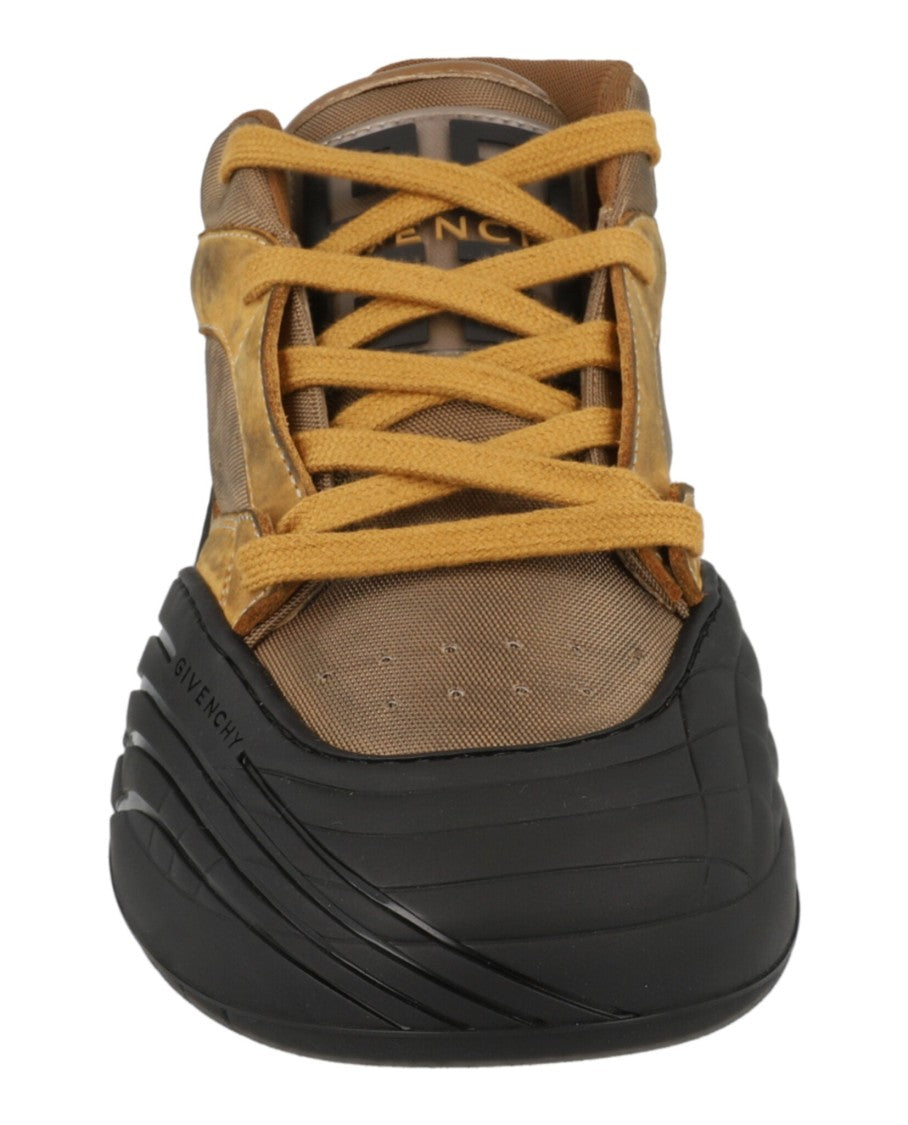 Givenchy Suede Trimmed Mid-Top Sneakers