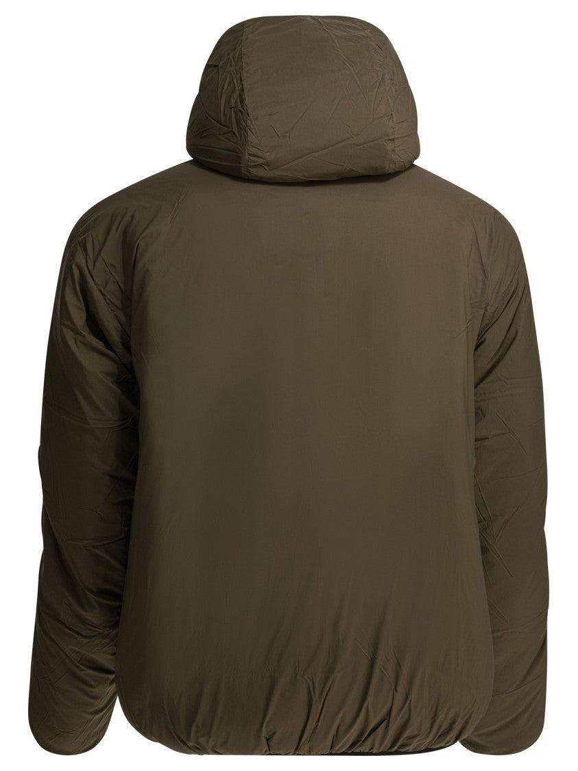Daiwa Pier 39 Two-Tone Puffer Jacket With Hood And Zippered Pockets