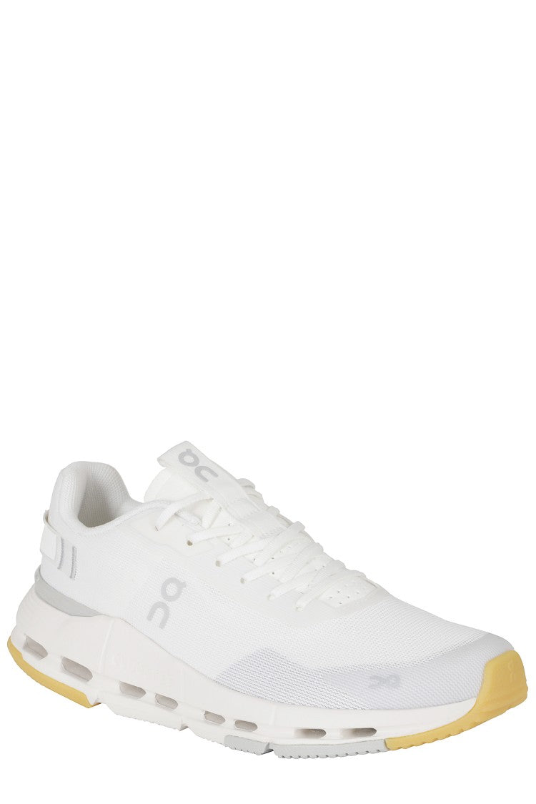On Running White Cloudnova Form 2 Mesh Rubber Sole Nylon Sneakers