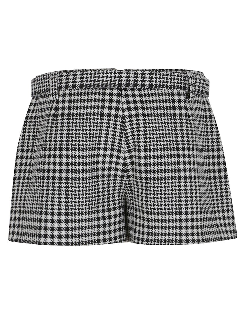 Self-Portrait Mini Skirt With Houndstooth Pattern