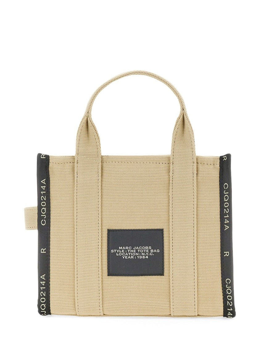 Marc Jacobs Black And White Small Logo Tote Bag