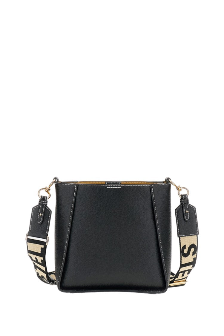 Stella Mccartney Black Alter Mat Vegan Leather Crossbody Bag