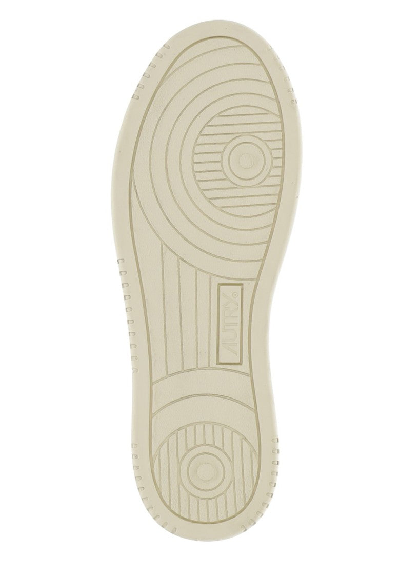 Autry White Medalist Low Leather-Blend Sneakers