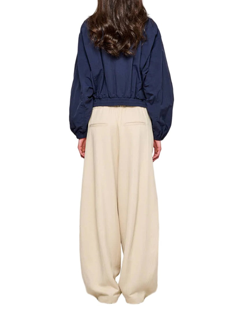 Oof Wear Cropped Bomber Jacket With Zippered Pockets