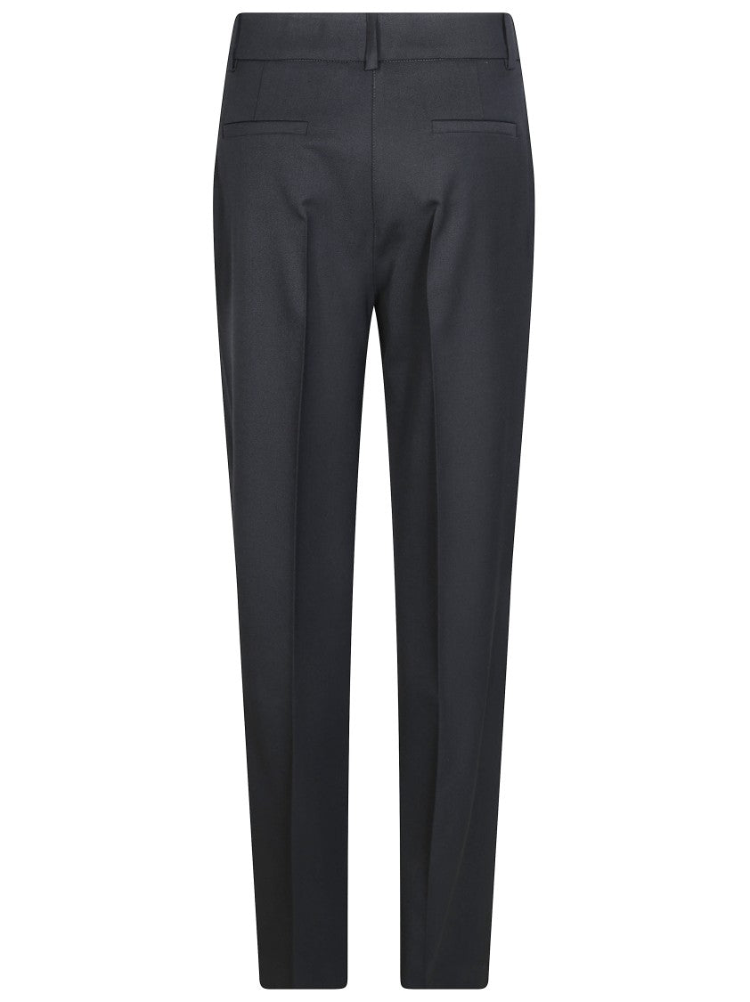Parosh Sallia Bi Stretch Mid-Rise Straight-Leg Trousers