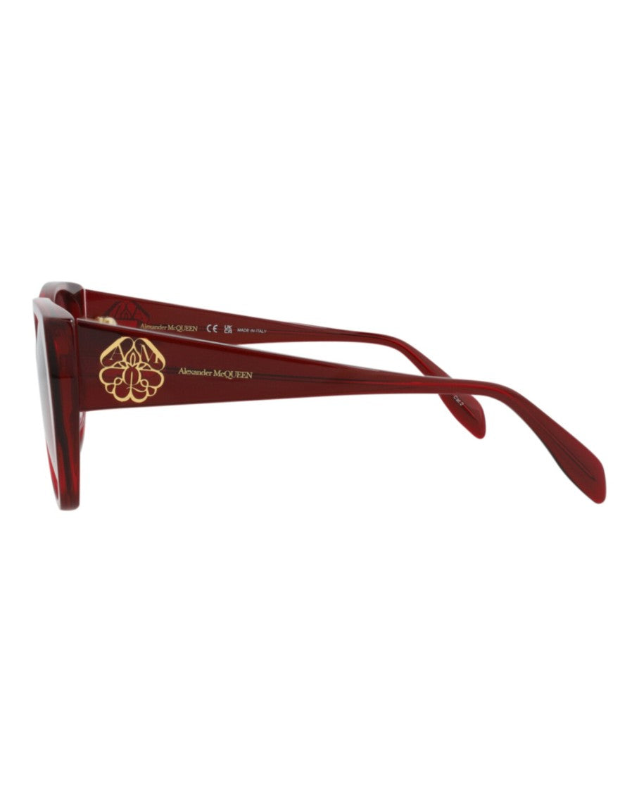 Alexander Mcqueen Cat Eye-Frame Acetate Sunglasses With Decorative Logo
