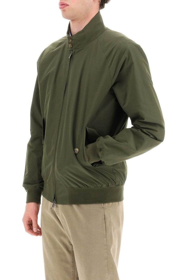 Baracuta Classic Green Jacket With Stand Collar