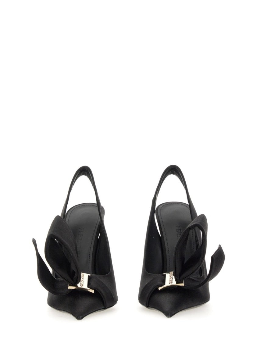 Ferragamo Asymmetrical Bow Sandal