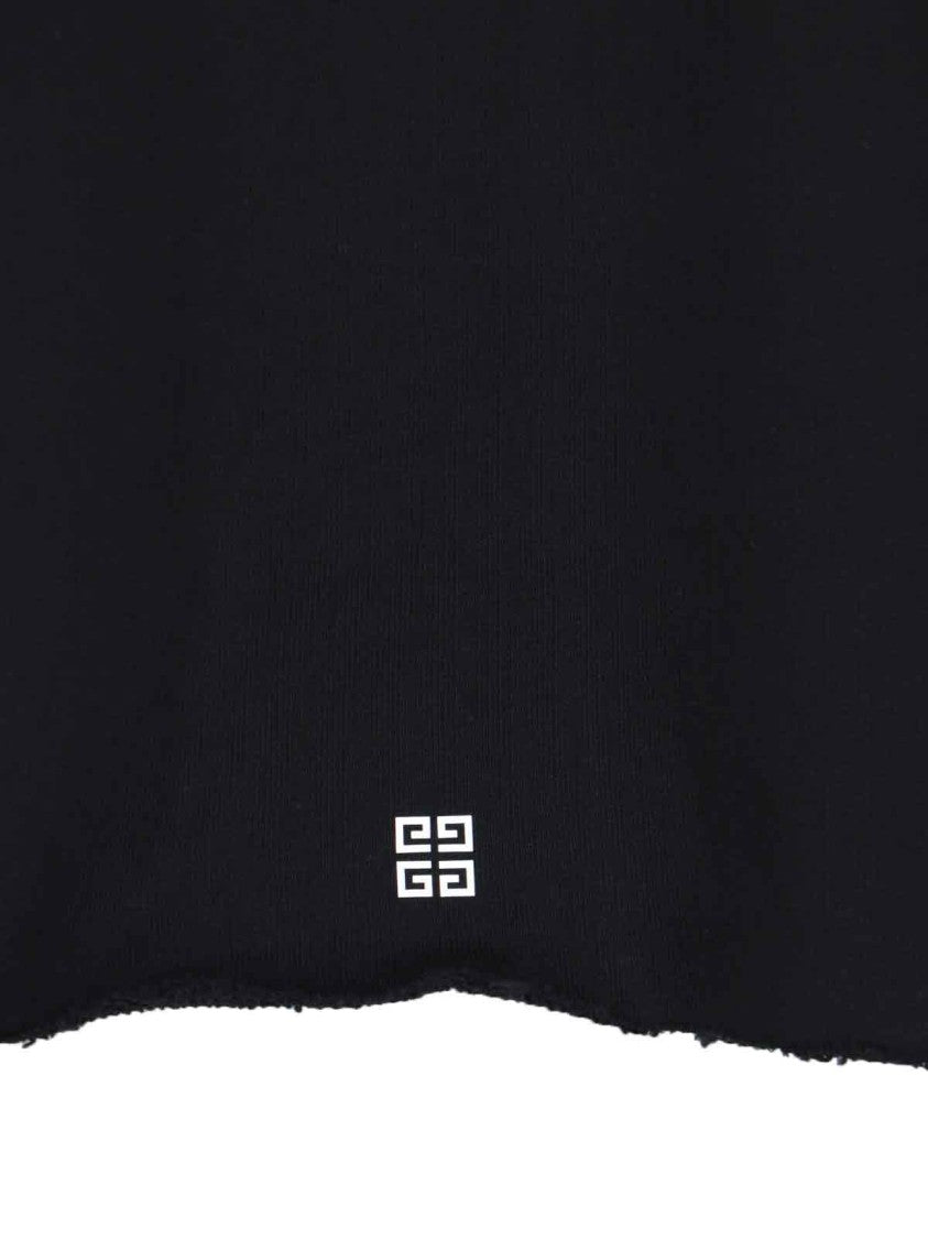 Givenchy Archetype' Crop Hoodie – Black