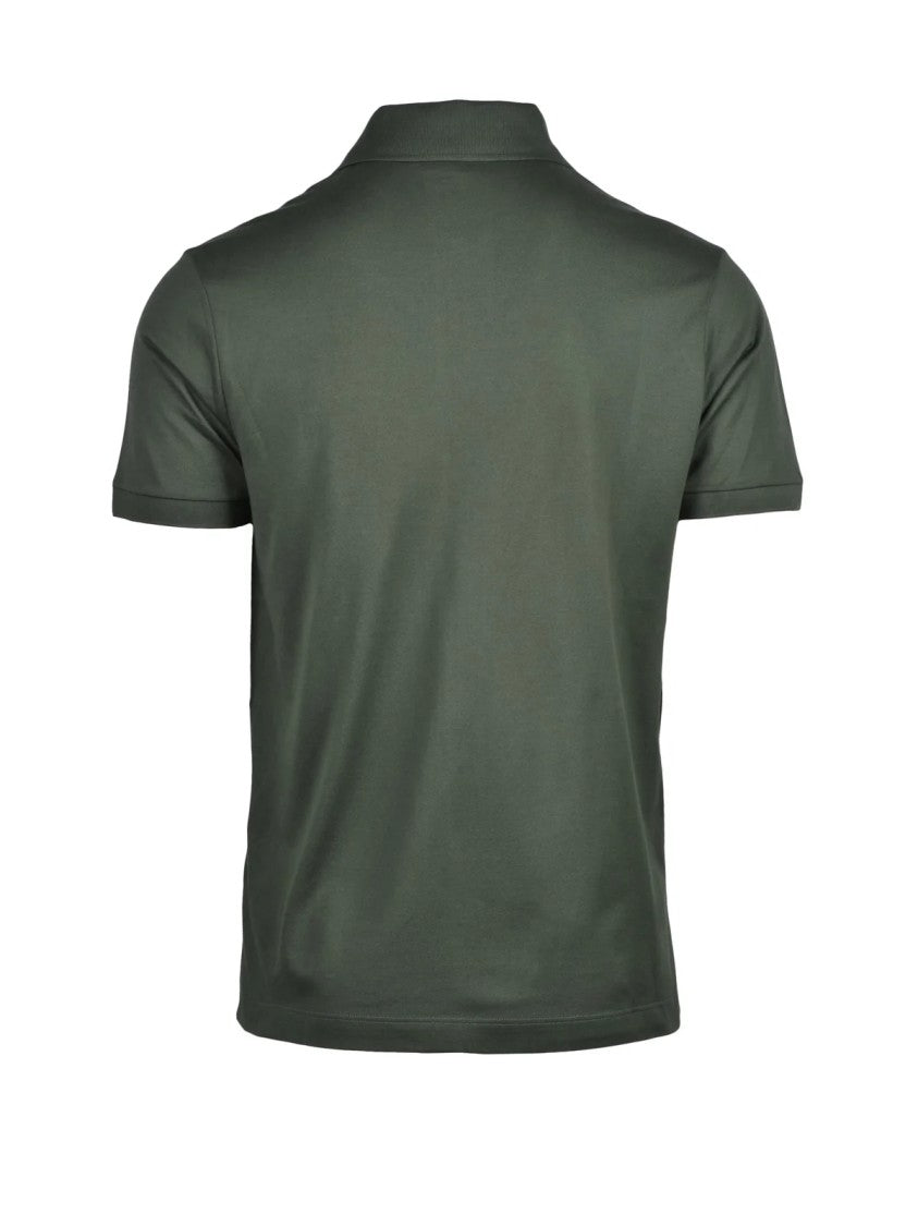 Paul & Shark Green Cotton Embroidered Polo Shirt