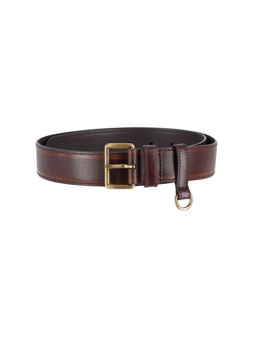 Prada Calfskin Belt – Brown