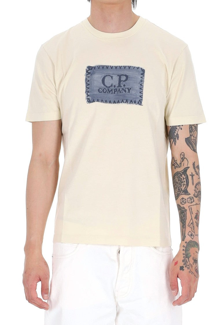 C.P. Company Cream 24/1 Cotton Jersey T-Shirt