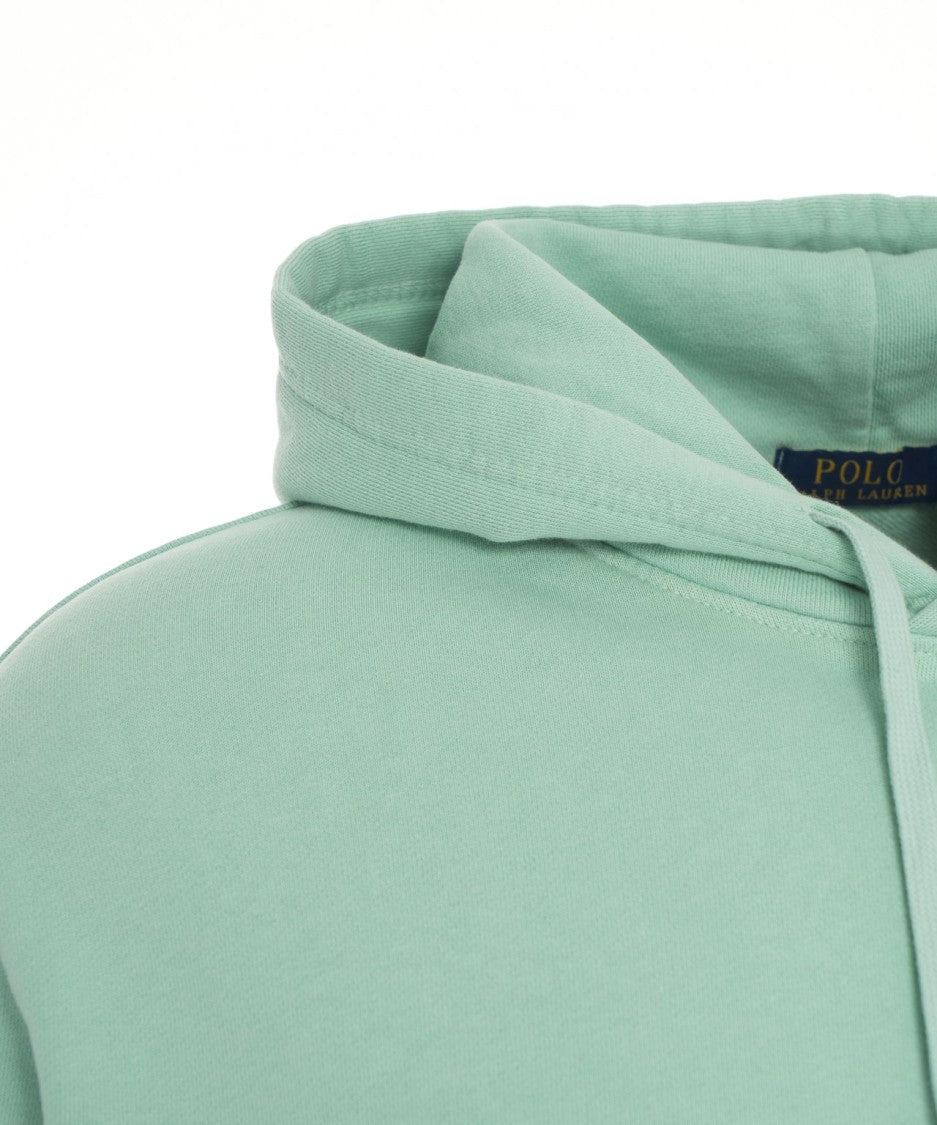 Polo Ralph Lauren Turquoise Hoodie With Embroidered Logo