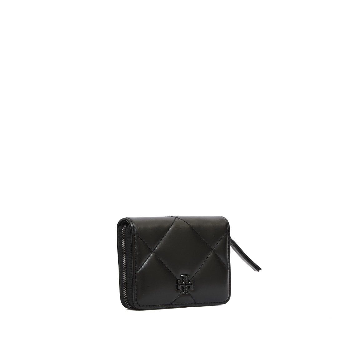 Tory Burch Small Zip Around Black Wallet