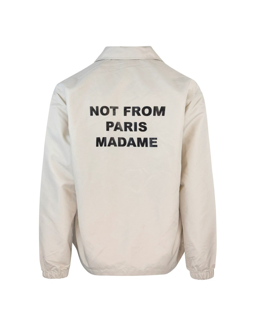 Drôle De Monsieur Slogan Jacket - Beige