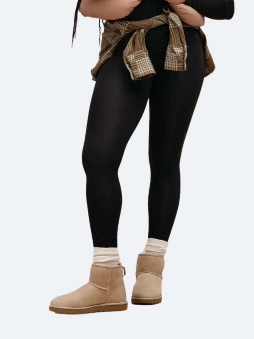 Ugg Beige Plush Lined Suede Ankle Boots