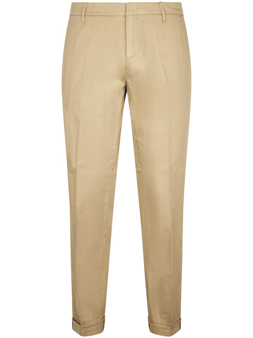 Dondup Mid-Rise Relaxed Fit Trousers With Cuffed Hem