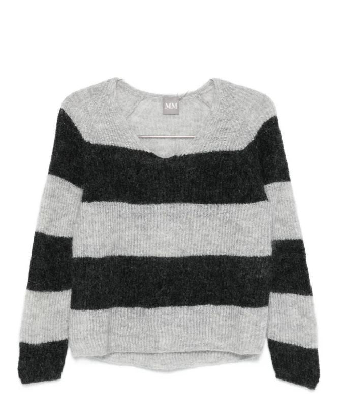 Max Mara Mohair Yarn Sweater With V-Neck