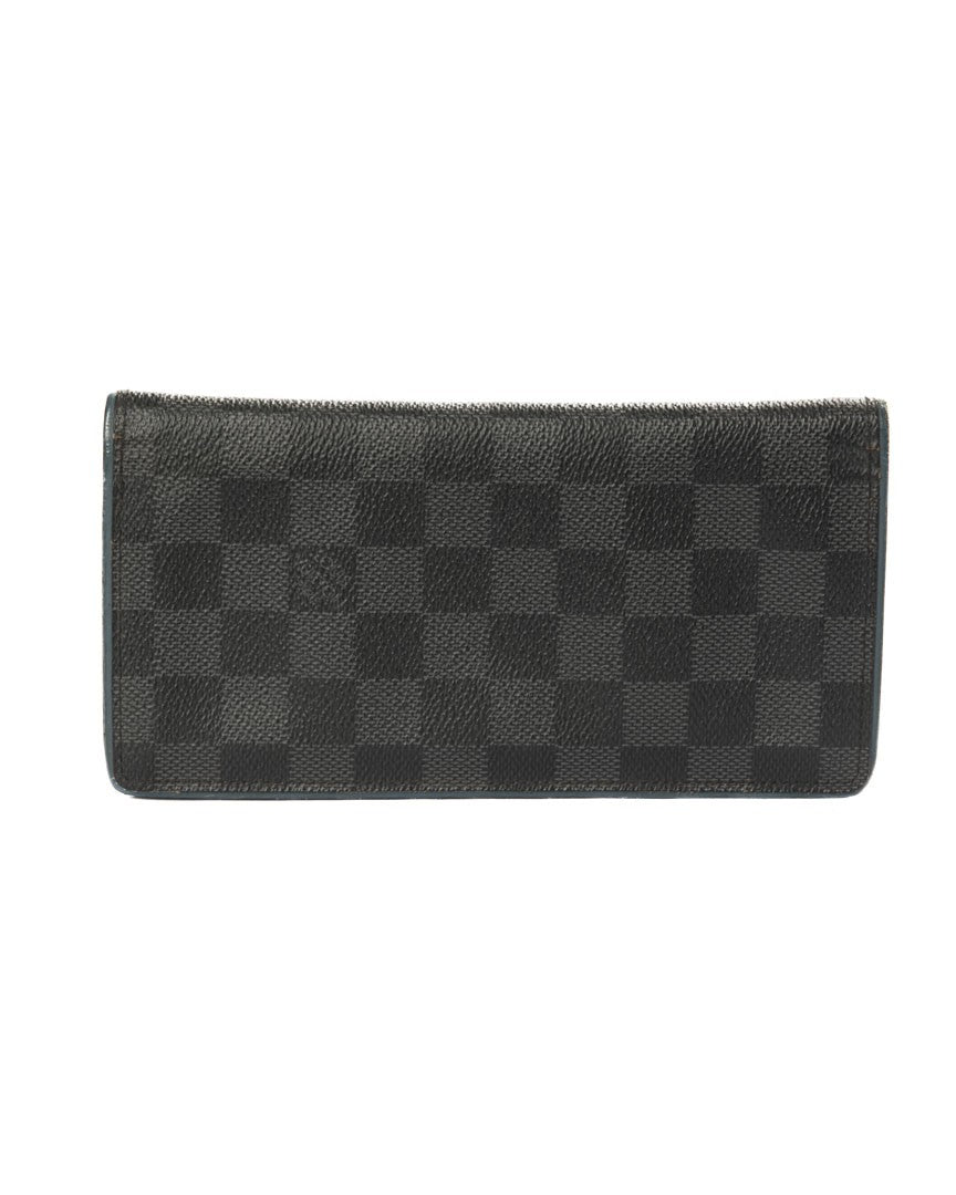 Louis Vuitton Blue Damier Graphite Textured Leather Wallet