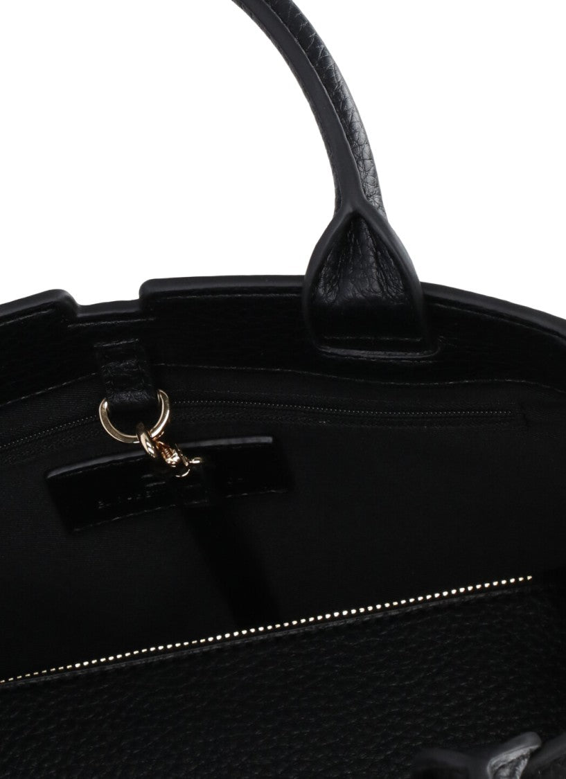 Elisabetta Franchi Structured Pebbled Shoulder Bag