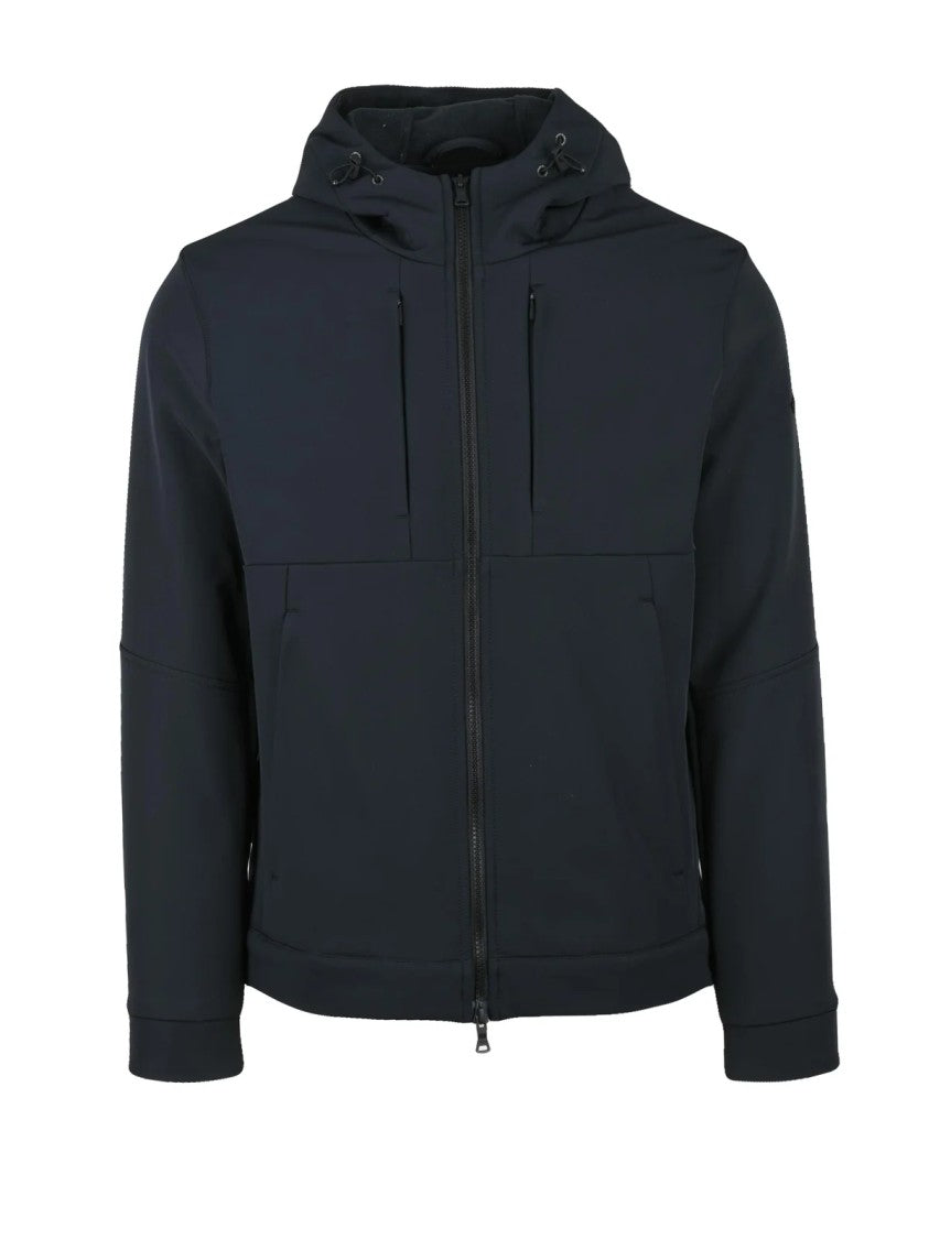 Paul & Shark Softshell Fleece Jacket With Matte Finish And Practical Features