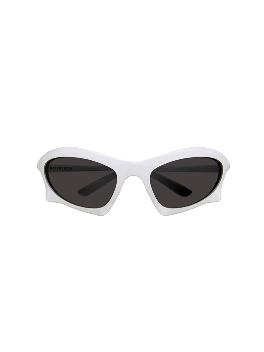 Balenciaga White Bb0229s Angular Acetate Sunglasses