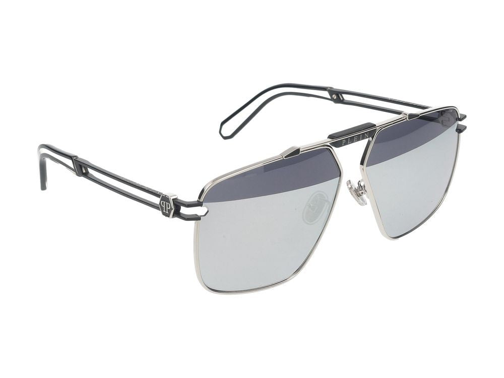 Philipp Plein Sunglasses Philipp Plein Spp049m K07x Palladio Lucido C/Parti Nero Semilucido 63/11/145