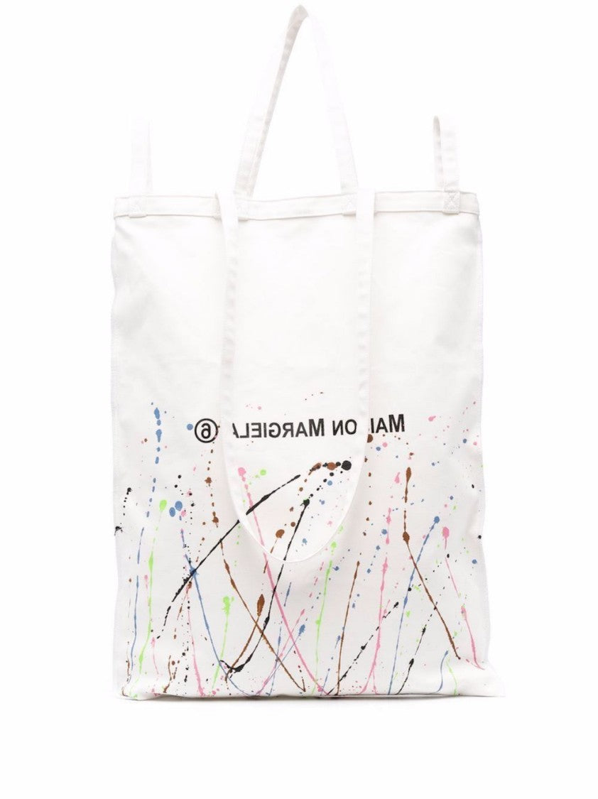 Maison Margiela Mm6 Oversize Logo Tote Bag