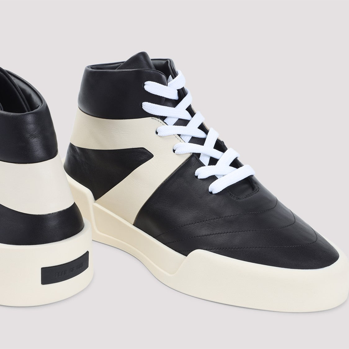 Fear Of God Basketball Black Leather Sneakers