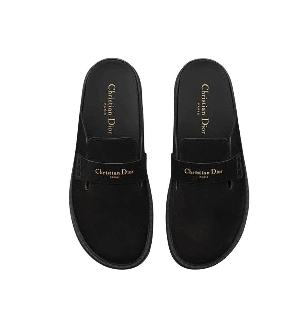 Dior Calf Leather Mule With Open Back