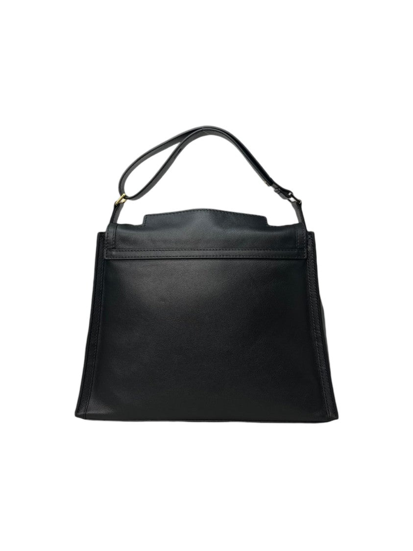 Orciani Aura Alba Large Shoulder Bag With Rounded Curves