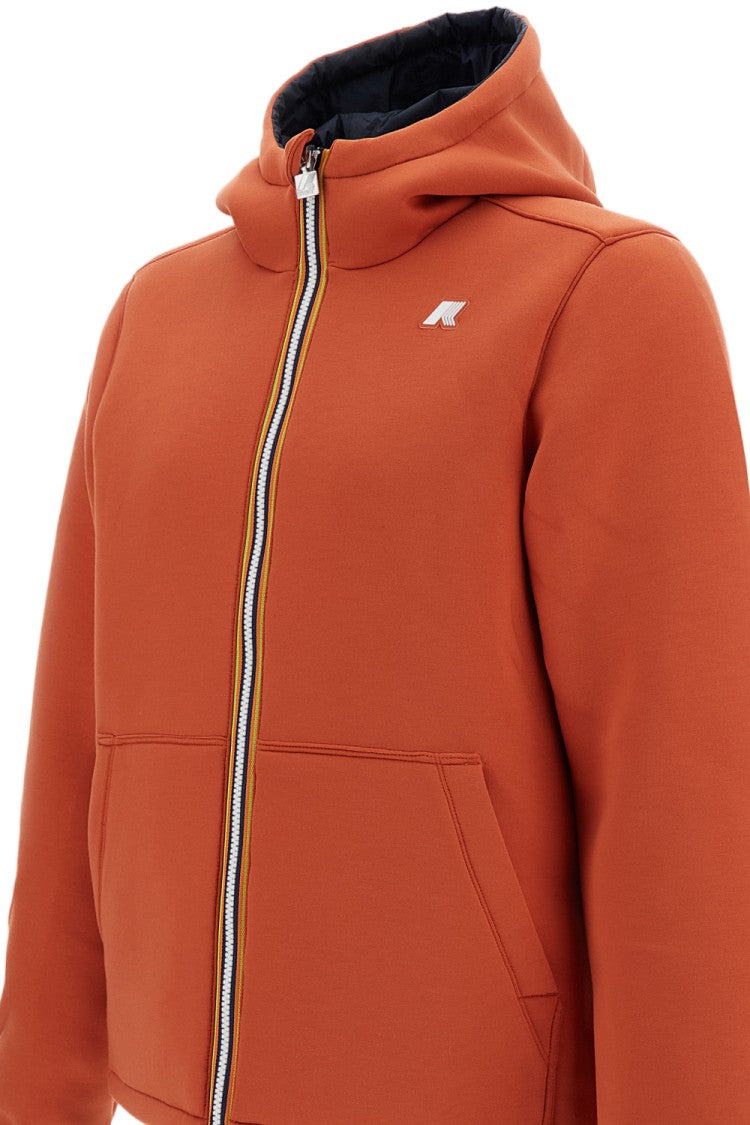 K-Way Orange / Blue Jack Spacer Reversible Technical Jacket