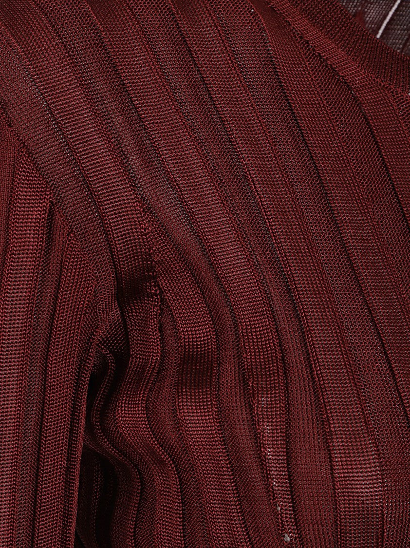 Etro Contoured Crewneck Sweater With Ribbed Texture