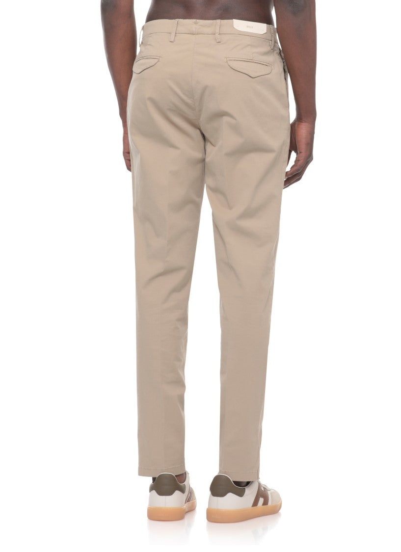 Briglia 1949 Beige Bg21 Cotton Straight-Leg Pants