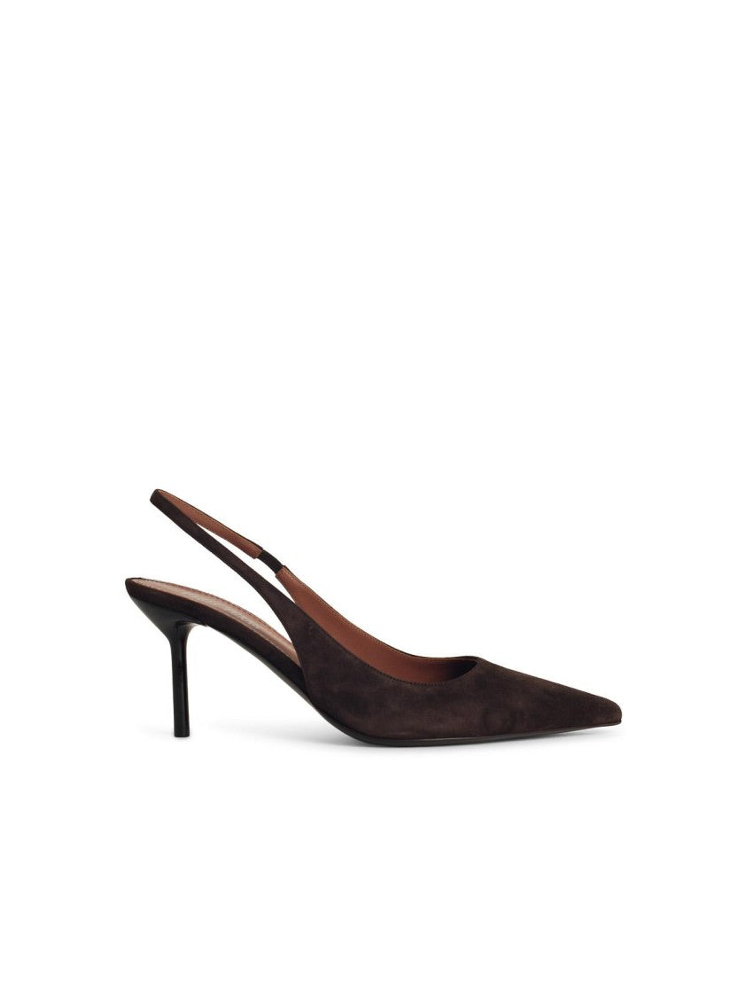 Paris Texas Lidia' Brown Suede Slingbacks