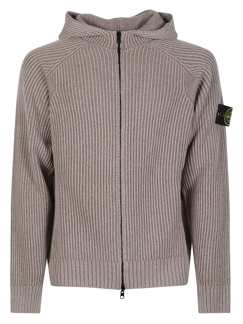 Stone Island Reversible Full-Zip Cashmere-Blend Sweater