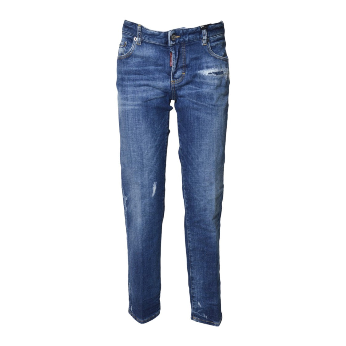 Dsquared2 Slim-Fit Distressed Denim Jeans With Classic Five-Pocket Design