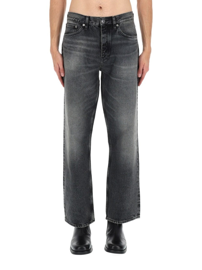 Sunflower Loose Cotton Faded Black Jeans