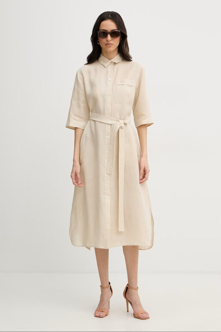 Max Mara Midi-Length Shirt Dress With Classic Collar