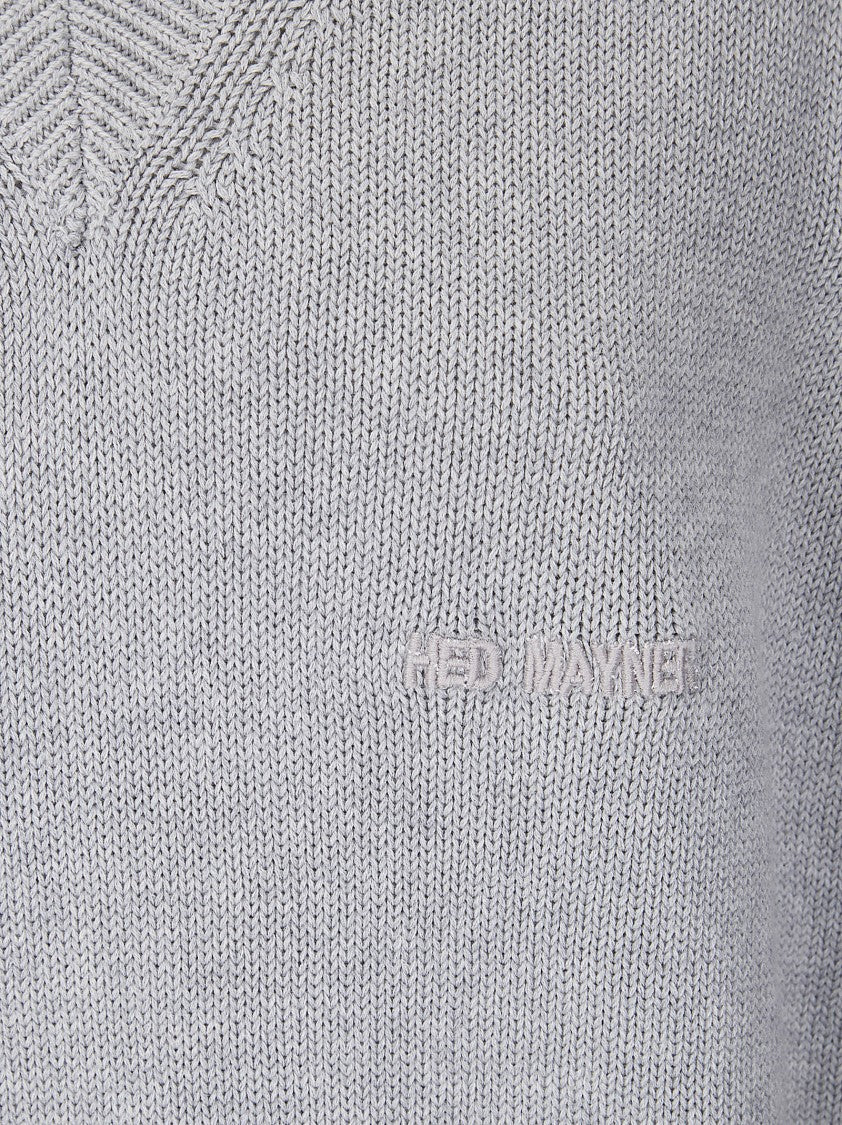 Hed Mayner Black Embroidered Knit Vest