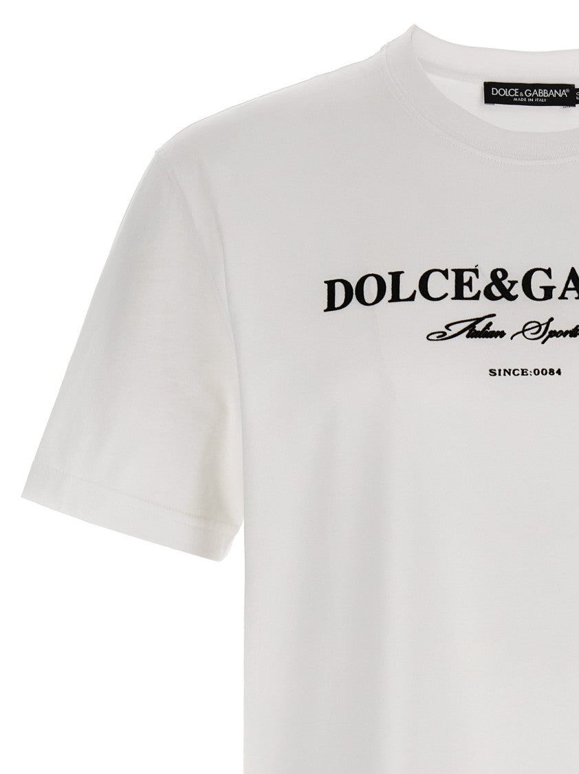 Dolce & Gabbana Flock Print T-Shirt