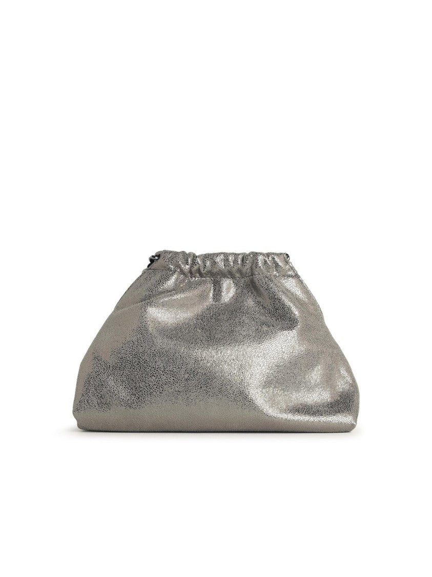Stella Mccartney Falabella' Mini Bag In Silver Eco Leather