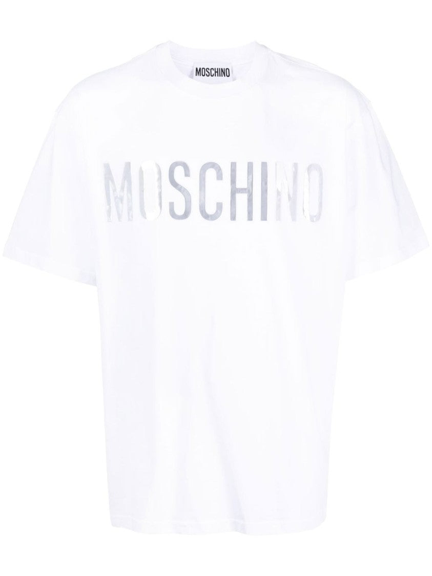 Moschino Logo-Print Organic Cotton T-Shirt