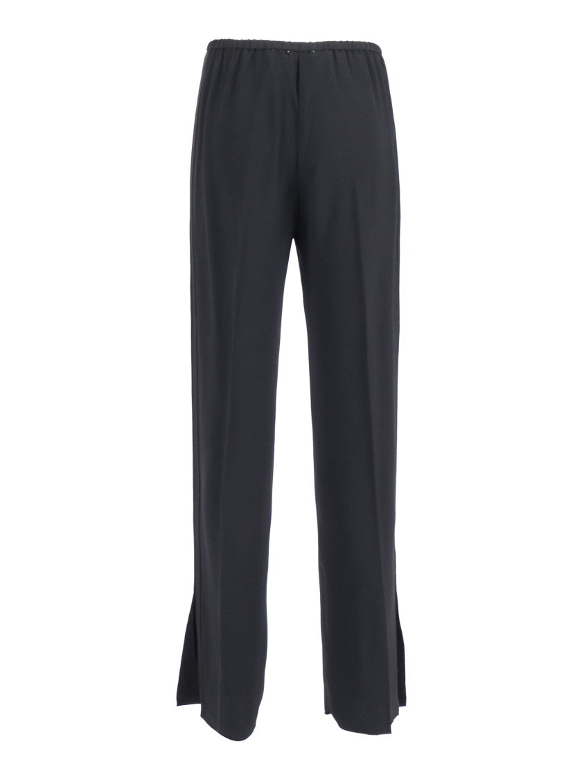 Forte Forte Regular Waist Tuxedo Pants Envers Satin Matte