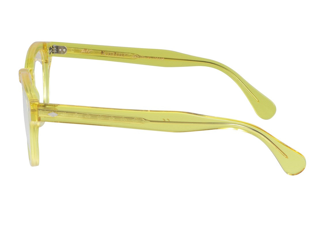 Kador Yellow Jolly Cal 49 Translucent Square Eyeglasses