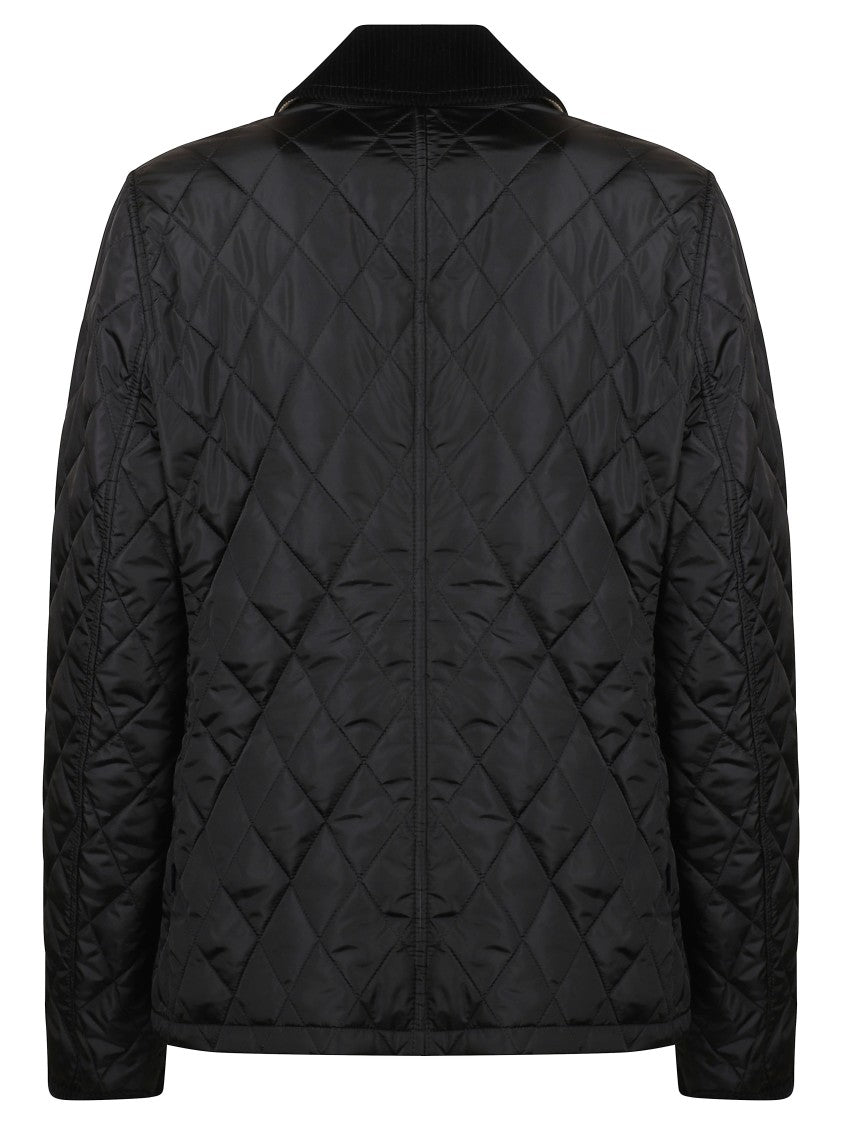 Burberry Tailored Quilted Black Coat