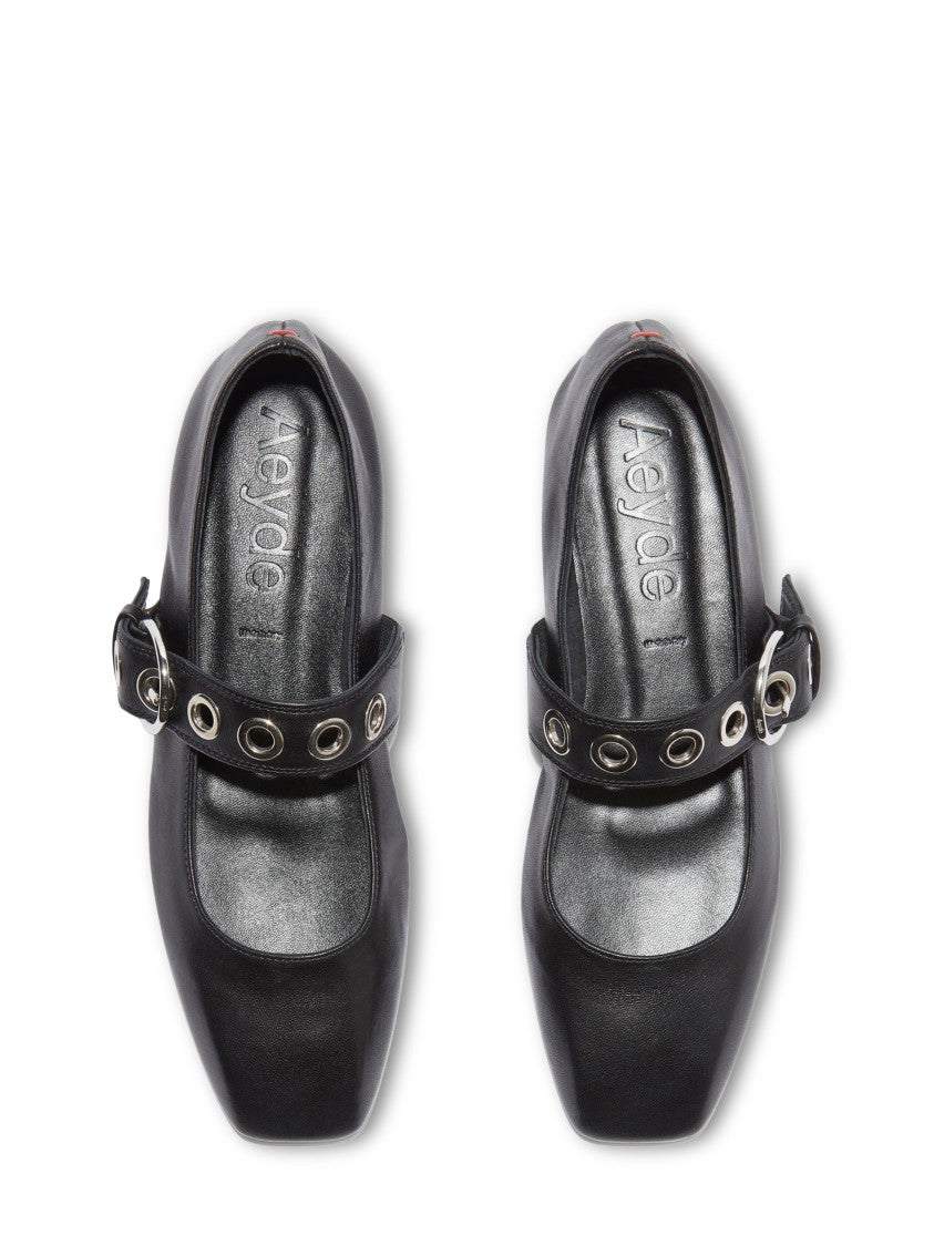 Aeydē Uma Eyelet Nappa Leather Pointed Flats