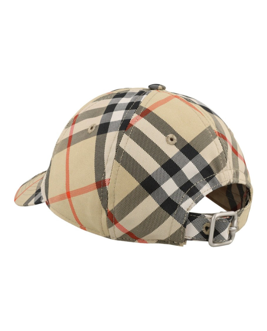 Burberry Mh Check Baseball Hat