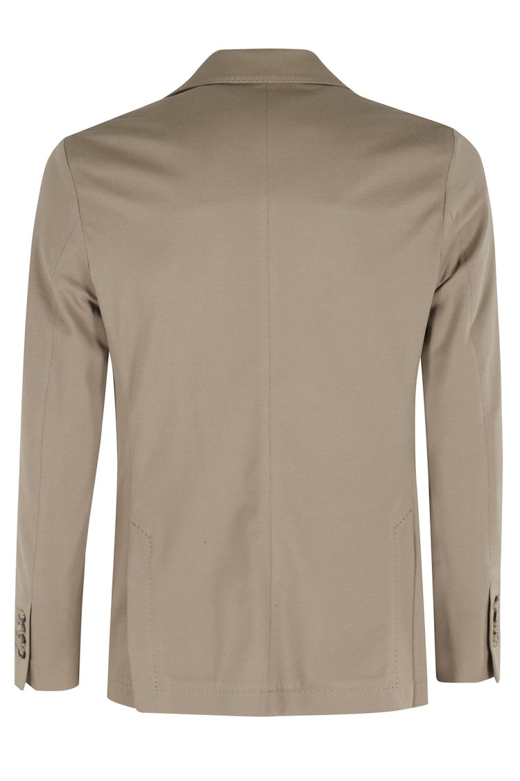 Circolo 1901 Beige Premium Patch Pocket Button Cuffs Cotton-Blend Blazer