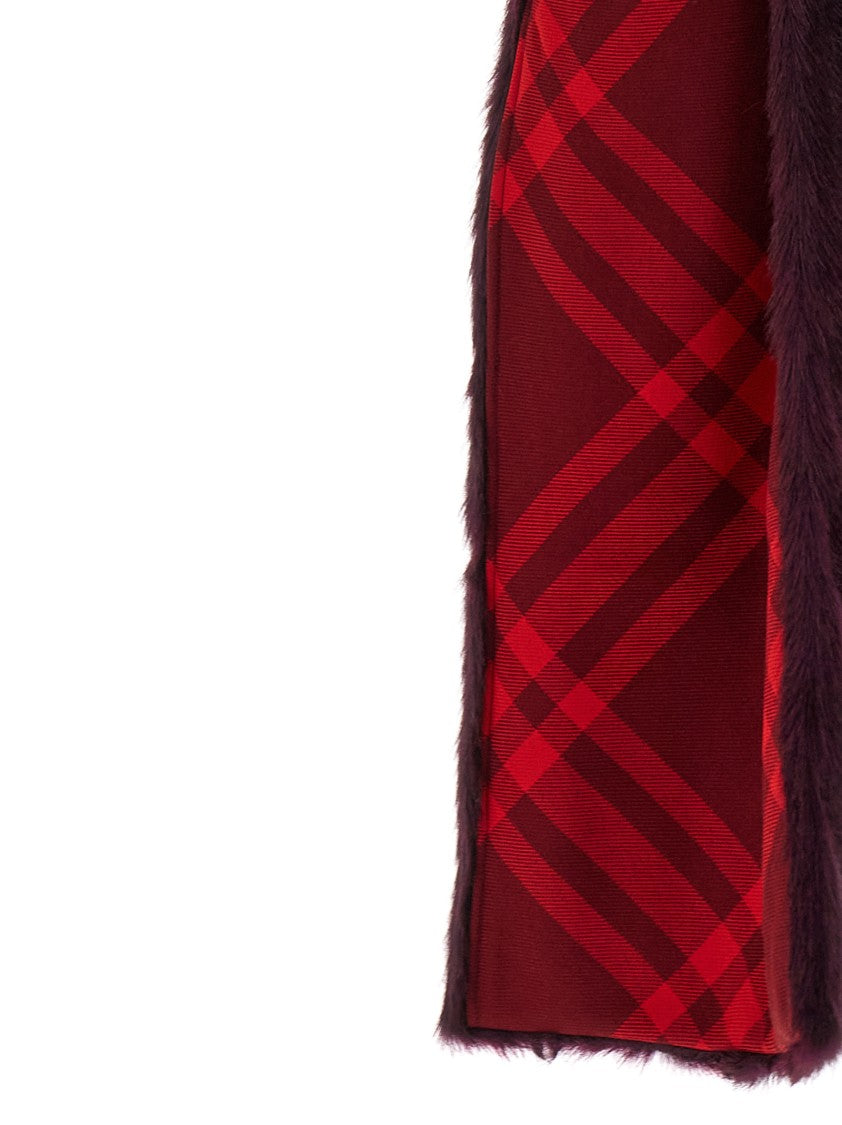 Burberry Eco Fur Hooded Scarf